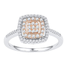 Load image into Gallery viewer, Captivating Brilliance Diamond Cluster Ring Top View from Splendid Jewellery