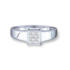 Princess Dreams Diamond Cluster Ring Top View from Splendid Jewellery