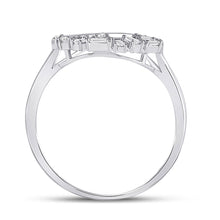 Load image into Gallery viewer, Radiant Teardrop Diamond Cluster Ring - Second Side View