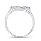 Radiant Teardrop Diamond Cluster Ring - Second Side View