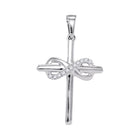 Eternal Grace Diamond Cross Pendant Top view from the 10Kt White Gold Womens Round Diamond Cross Infinity Pendant 1 20 Cttwpin66850 collection by Splendid Jewellery