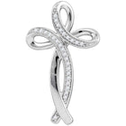 Radiant Faith Diamond Cross Pendant  Top View from Splendid Jewellery