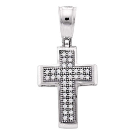 Eternal Brilliance Diamond Cross Pendant  Top View from Splendid Jewellery