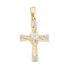 Radiant Faith Diamond Cross Pendant  Top View from Splendid Jewellery
