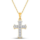 Radiant Faith Diamond Cross Pendant  Top View from Splendid Jewellery