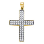 Radiant Faith Diamond Cross Pendant  Top View from Splendid Jewellery