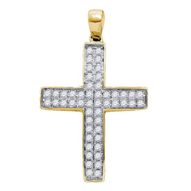 Radiant Faith Diamond Cross Pendant  Top View from Splendid Jewellery