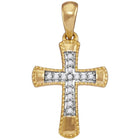 Radiant Faith Diamond Cross Pendant  Top View from Splendid Jewellery