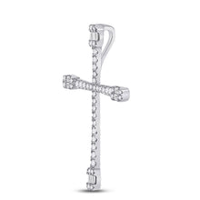 Load image into Gallery viewer, Radiant Spirit Diamond Cross Pendant - Side View