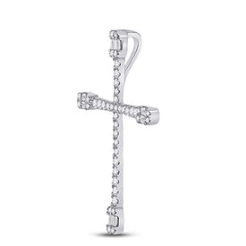 Radiant Spirit Diamond Cross Pendant - Side View