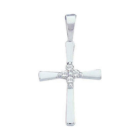 Radiant Love Diamond Cross Pendant  Top View from Splendid Jewellery