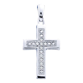 Splendid Diamond Roman Cross Pendant  Top View from Splendid Jewellery