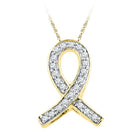 Mesmerizing Ribbon of Love Diamond Pendant  Top View from Splendid Jewellery