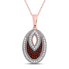 Passionate Rose Gold Diamond Pendant: A Captivating Expression of Love and Elegance  Top View from Splendid Jewellery