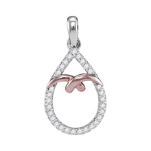 Load image into Gallery viewer, Captivating Teardrop Diamond Pendant - Alternate view 1 from Splendid Jewellery