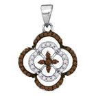 Brown Diamond Quatrefoil Cluster Pendant - A Captivating Symbol of Elegance and Romance  Top View from Splendid Jewellery