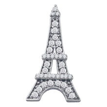 Load image into Gallery viewer, Enchanting Eiffel Tower Diamond Pendant  Top View from Splendid Jewellery