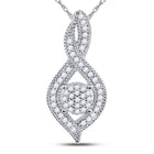 Nested Brilliance Diamond Pendant  Top View from Splendid Jewellery