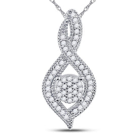 Nested Brilliance Diamond Pendant  Top View from Splendid Jewellery