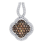 Enchanting Quatrefoil Diamond Pendant  Top View from Splendid Jewellery