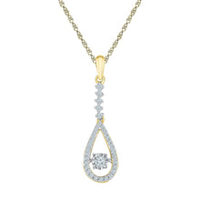 Load image into Gallery viewer, Radiant Romance Diamond Pendant  Top View from Splendid Jewellery