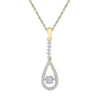 Radiant Romance Diamond Pendant  Top View from Splendid Jewellery