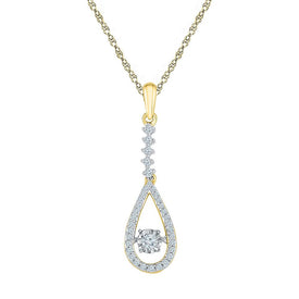 Radiant Romance Diamond Pendant  Top View from Splendid Jewellery