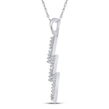Load image into Gallery viewer, Captivating Lightning Bolt Diamond Pendant  Side View from Splendid Jewellery