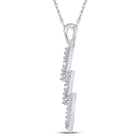 Captivating Lightning Bolt Diamond Pendant  Side View from Splendid Jewellery