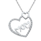 Heartfelt Love Diamond Pendant  Top View from Splendid Jewellery