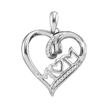 Load image into Gallery viewer, Heartfelt Love Diamond Pendant  Top View from Splendid Jewellery
