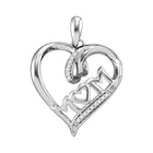 Heartfelt Love Diamond Pendant  Top View from Splendid Jewellery