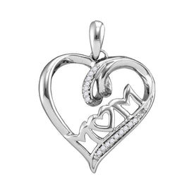 Heartfelt Love Diamond Pendant  Top View from Splendid Jewellery