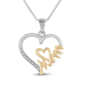 Heart of Love Diamond Pendant  Top View from Splendid Jewellery
