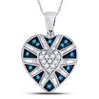 Eternal Blue Love Diamond Pendant  Top View from Splendid Jewellery
