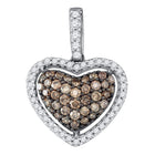Captivating Love's Diamond Heart Pendant  Top View from Splendid Jewellery