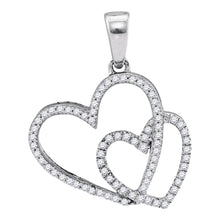 Load image into Gallery viewer, Captivating Love&#39;s Embrace Diamond Pendant  Top View from Splendid Jewellery
