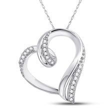 Load image into Gallery viewer, Captivating Love&#39;s Embrace Diamond Pendant  Top View from Splendid Jewellery