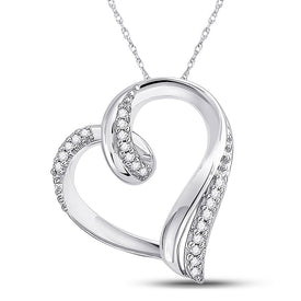 Captivating Love's Embrace Diamond Pendant  Top View from Splendid Jewellery