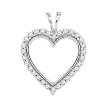 Load image into Gallery viewer, Radiant Affection Diamond Heart Pendant  Top View from Splendid Jewellery