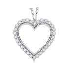 Radiant Affection Diamond Heart Pendant  Top View from Splendid Jewellery