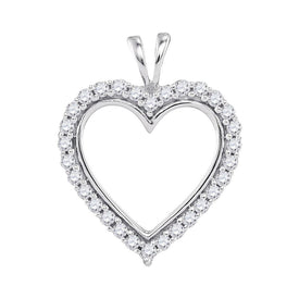 Radiant Affection Diamond Heart Pendant  Top View from Splendid Jewellery