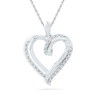 Captivating Love's Embrace Diamond Pendant  Top View from Splendid Jewellery