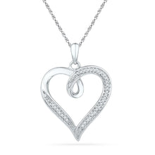 Load image into Gallery viewer, Eternal Love Diamond Heart Pendant  Top View from Splendid Jewellery