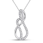 Eternal Love Diamond Infinity Pendant  Top View from Splendid Jewellery
