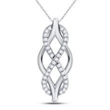 Load image into Gallery viewer, Eternal Love Diamond Infinity Pendant  Top View from Splendid Jewellery