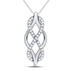 Eternal Love Diamond Infinity Pendant  Top View from Splendid Jewellery