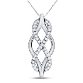 Eternal Love Diamond Infinity Pendant  Top View from Splendid Jewellery