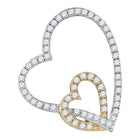 Eternal Love Diamond Heart Pendant  Top View from Splendid Jewellery