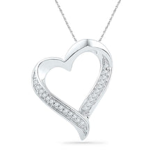 Load image into Gallery viewer, Captivating &quot;Eternal Love&quot; Diamond Heart Pendant  Top View from Splendid Jewellery